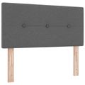 vidaXL Posteľ boxspring s matracom Tmavosivá 80 x 200 cm Látka
