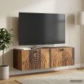 vidaXL Nástenná TV skrinka Nástenný Staré drevo 98 x 31 x 30 cm