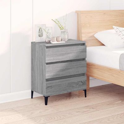 vidaXL Komoda sivý dub sonoma 60x35x70 cm spracované drevo