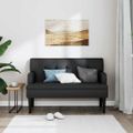 vidaXL Lavica s operadlom čierna 112x65,5x75 cm umelá koža