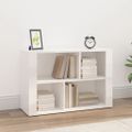vidaXL Komoda vysoký lesk biela 80x30x54 cm spracované drevo