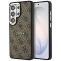 Obal Guess case 4G Embossed Ring MagSafe pre Samsung Galaxy S26 Ultra hnedý