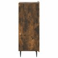 vidaXL Servírovacia skriňa Dymový dub 34,5 x 33 x 92 cm