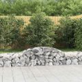 vidaXL Oblúkové gabionové koše 2 ks 300x50x40/60 cm pozinkované železo