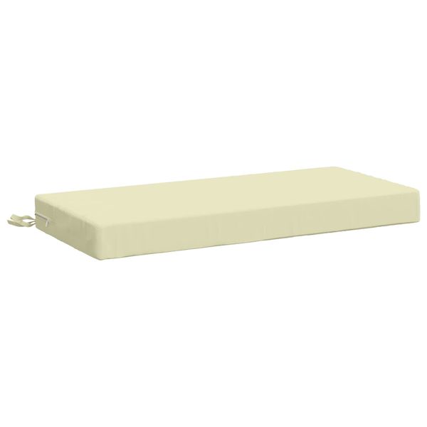 vidaXL Vankúš na lavičku SOEST 100% polyester Krémová 60 x 40 x 8 cm