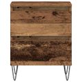 vidaXL Nočný stolík Staré drevo 40 x 35 x 50 cm Kompozitné drevo