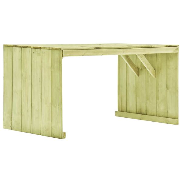 vidaXL Záhradný stôl 150x87x80 cm, impregnovaná borovica