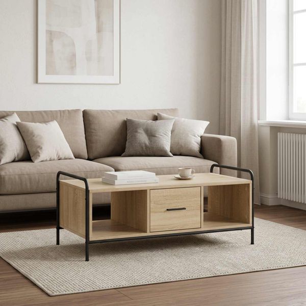 vidaXL Konferenčný stolík Dub sonoma 99,5 x 49 x 41 cm