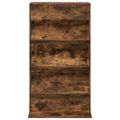 vidaXL Regál na časopisy Dymová dub 70 x 41 x 126 cm Kompozitné drevo