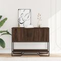vidaXL Konzolový stolík hnedý dub 100x35x74,5 cm kompozitné drevo