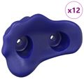 vidaXL Lezecká chytka 12 ks Modrá 100 x 67 x 43 mm PP
