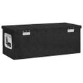 vidaXL Úložný box čierny 70x31x27 cm hliník