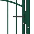 vidaXL Plotová brána EMMEN s hrotmi oceľ 104x134,5 cm zelená