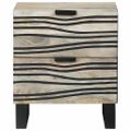 vidaXL Nočný stolík 2 ks Biela 40 x 33 x 46 cm Kompozitné drevo