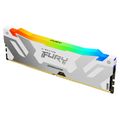 Kingston FURY Renegade/DDR5/16GB/6400MHz/CL32/1x16GB/RGB/White Operacní pamet, DDR5, 16GB, 6400MHz, DIMM, CL32, RGB podsvícení