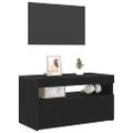 vidaXL TV skrinka 75 x 35 x 40 cm Čierny dub Kompozitné drevo