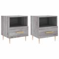 vidaXL Nočné stolíky 2 ks sivé sonoma 40x35x47,5 cm kompozitné drevo