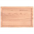 vidaXL Stolová doska bledohnedá 80x50x(2-4) cm ošetrený masívny dub