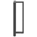 vidaXL Nohy barového stola v tvare T, 2 ks, antracitové, 60x35x(110-111) cm, oceľ