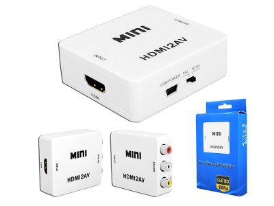 Prevodník MINI HDMI2AV, 1080p konvertor HDMI na 3x RCA Cinch Prevodník MINI HDMI2AV, 1080p konvertor HDMI na 3x RCA Cinch
