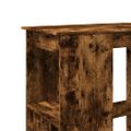 vidaXL Barový stôl s policami dymový dub 90x47,5x103,5cm kompoz. drevo