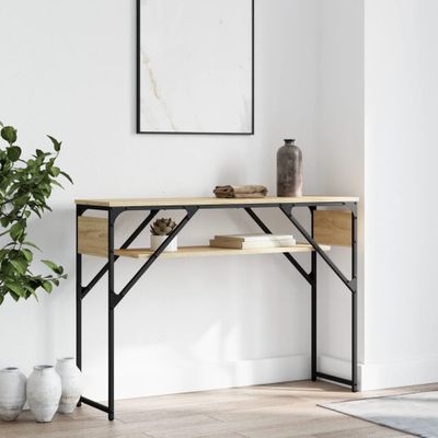 vidaXL Konzolový stolík s policou dub sonoma 105x30x75cm kompoz. drevo