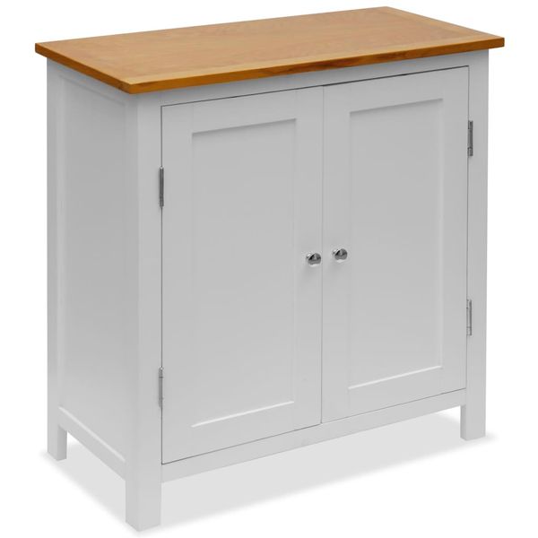 vidaXL Skrinka 70x35x75 cm, dubový masív