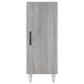 vidaXL Komoda sivý dub sonoma 34,5x34x90 cm spracované drevo