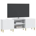 vidaXL TV skrinka Biela 150 x 31 x 50 cm Kompozitné drevo