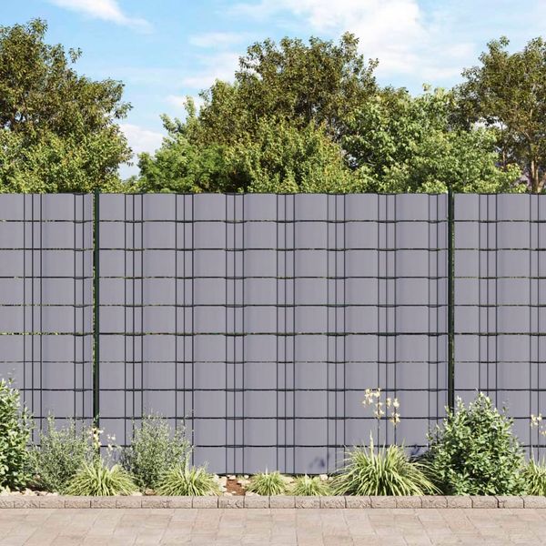 vidaXL Záhradné tieniace fólie 4 ks PVC 35x0,19 m matné bledosivé