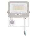 LED reflektor GLARO s pohybovým čidlom, 30 W, biely, IP54, 3000 lm, neutrálna biela