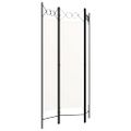 vidaXL Paraván s 3 panelmi, biely 120x180 cm