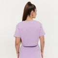 Dámske tričko Cropped Limitless Lavender - GymBeam, veľkosť XL, veľkosť oblečenia XL, 100% bavlna