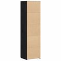 vidaXL Highboard Čierny dub 50 x 42,5 x 185 cm