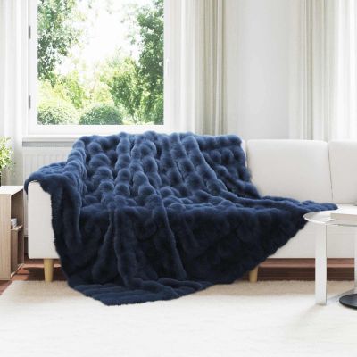 vidaXL Protisklzová deka z umelého králičieho kožúška Olite 4 pcs