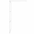 vidaXL Sprchová zástena strieborná 115x195 cm priehľadné ESG sklo
