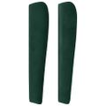 vidaXL Čelo postele so záhybmi tmavozelený 93 x 23 x 118/128 cm zamat