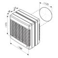 Ventilátor VENTS 125 MAO1 okenný