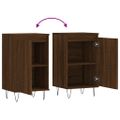 vidaXL Komody 2 ks hnedý dub 40x35x70 cm kompozitné drevo