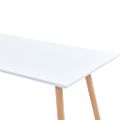 vidaXL Jedálenský stôl, bielo dubový 120x60x74 cm, MDF