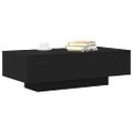 vidaXL Konferenčný stolík Čierny dub 100 x 49,5 x 31 cm