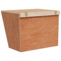 vidaXL Kŕmidlo na seno pre králiky 25x18,5x20,5 cm jedľový masív