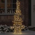 vidaXL Vianočný stromček 160 LED Teplá biela 150 cm Ratan