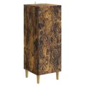 vidaXL Servírovacia skriňa Dymový dub 33 x 34,5 x 90 cm