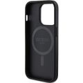 Puzdro Guess pre iPhone 15 Pro Max 6,7" GUHMP15XG4GFRK čierna HC MAGSAFE PU 4G RING CLASSIC LOGO