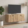 vidaXL Nástenná TV skrinka 78,5 x 31 x 30 cm Dub artisan