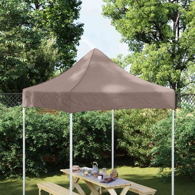 vidaXL Strecha na párty stan 2x2 m, sivohnedá 270 g/m²