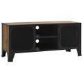 vidaXL TV skrinka hnedá 105x36x47 cm kov a MDF