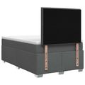vidaXL Posteľ boxspring s matracom Tmavosivá 120 x 200 cm Látka