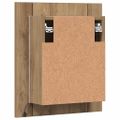 vidaXL LED zrkadlová skrinka dub artisan 40x12x45 cm kompozitné drevo